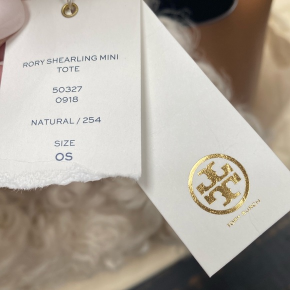 Tory Burch Rory Shearling Mini Tote with Dust Bag - Picture 13 of 17